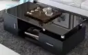 Black Coffee Table with Storage