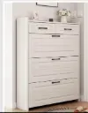 Slim Shoe Cabinet with 2 Drawers